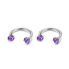 2Pcs 6/8/10mm Stainless Steel Zircon Piercings Earrings Horseshoe Ring Piercing Nose Ear Belly Rings Body Jewelry For Women/Men - Image 12