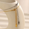 316L Stainless Steel Zircon Star Pendant Necklace Gold Plated Jewelry Women's Necklace - Image 6