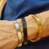 Man And Women's Light Cuff Bracelet Bangle,Stainless Steel Bracelet Carving Roman Numeral,Couple And lovers Hand Jewelry - Image 5