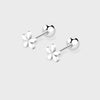 Korean Silver Needle Tragus Piercing Helix Studs Earrings for Women 2Pcs Butterfly Heart Ear Piercing Body Jewelry - Image 23