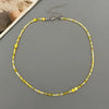 Colorful Glass Bead Choker Necklace with Irregular Shapes - Image 7