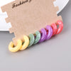 Boho 4 pair/set Multicolor Acrylic Small Hoop Earrings Resin Geometric C Shape Drop Earring Jewelry Sets for Women - Image 4