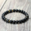 Black Stone Bead Bracelet with Tiger's Eye Color Options - Image 13