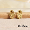 Maillard Series Stainless Steel Earring Tiger Eye Stone No Fade Earrings Sun Oval Butterfly Fan-Shaped Jewelry - Image 27