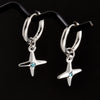 Punk Witch Ear Piercing Round Hoop Pins Cat Star Dangle Earring Stainless Steel Cross Earrings For Women Men Accessories Jewelry - Image 23