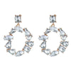 Colorful Crystal Stone Drop Dangle Earrings for Women Geomerry Alloy Metal Wedding Jewelry 9442 - Image 7