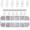 100/50cm Long Crystal Chain Nail Charms 1.5/2mm Shinying Clear/AB Diamond Nail Art Metal Steel French Manicure Crystal - Image 25