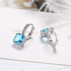 Silver Zircon Earring For Women's Wedding Jewelry Accessories Party Holiday Gift - Image 6