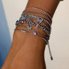 Simple Stainless Steel White Zircon Geometric Bracelet Butterfly Letter M Stackable Bracelet Women's Access - Image 2