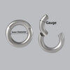 1PC 316L Steel Septum Nose Ring Big Size Ear Gague Plug Strengthed Ear Weight Tunnel Piercing Jewelry - Image 4