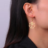 Birth Flowers Dangle Earrings Stainless Steel Gold Color Daisy Rose Snowdrop Women's Floral Earring Jewelry Birthday Gift - Image 5