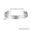 Stainless Steel Hammered Opening Bangle for Men, Minimalist Chunky Cuff Bangle Bracelets, Punk Jewelry Gift - Image 7