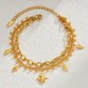 Stainless Steel Star Moon Sparkling Zircon Bracelet Geometric Double Layer Bracelet Party Gift Women Jewelry - Image 3