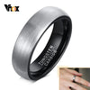 Basic 6mm Men Wedding Tungsten Carbide Ring, Matte Finished Minimalist Finger Bands Jewelry,Comfort Fit US Size - Image 1