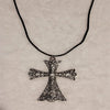 Large Detailed Rhinestone Cross Choker Spiral Hippie Necklace Goth Punk Women Statement Crucifix Charm Jewelry Gift - Image 10
