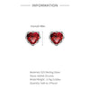 Open Heart Hoop Earrings in Gold Tone or Silver Tone - Image 47