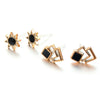 36Pairs Mixed Styles White Black Enamel Geometric Animal Plastic Stud Earrings Set For Women Girls Jewelry Gifts - Image 3