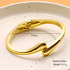 Adjustable Teardrop Cuff Bracelet in Gold-Tone or Silver-Tone - Image 11