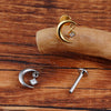Titanium 16G CZ Moon Cartilage Earring Tiny Crescent Moon CZ Dangle Helix Tragus Conch Stud Ear Piercing - Image 4