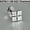 Cz Flower Titanium Cartilage Earrings Stud 16G Internally Threaded Sun Helix Ear Tragus Piercing Jewelry - Image 12