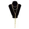 IngeSight.Z Irregular Gold Color Ccb Bead Pendant Necklace Women Punk Multilayer Y-shaped Necklace Jewelry Gift - Image 9