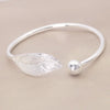 Stainless Steel Teardrop Shaped Bangle For Women Simple Chunky Gold Silver Color Adjustable Cuff Open Bracelet Jewelry - Image 13
