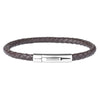 Sell Leather Bracelet for Men Stainless Steel Leather Bracelets Ladies Leather Braided Jewelry Charm Bangle - Image 2