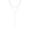 Gold Plated Lariat Necklace for Women Double Laryer Long Chain Drop Pendant Choker Necklaces Gifts - Image 5