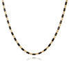 Black Crystal Tennis Necklace For Women Iced Out Cubic Zirconia Gold Plated Hippie Bridesmaid Jewelry - Image 2