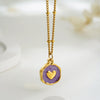 Punk Geometric Irregular Enamel Colorful Stone Pendant Necklace for Women Stainless Steel Cross Heart Opal Choker Gifts - Image 4
