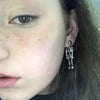 Punk Halloween Earrings for Women, Spooky Skull Skeleton Dangle Earrings for Women,Bloody Knife Drop Earring - Image 14