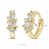 Environmentally Friendly Brass Marquise Zirconia Hoop Earring For Women Minimalist Gold Plated Pear Earring - Image 7