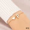 Simple Love Letter Bracelet Retro Adjustable Alloy Letter Bracelet Women Hand Jewelry Accessory - Image 15