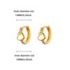 Hollow Zircon Heart Earrings For Women Stainless Steel Gold Color Heart Earring Wedding Couple Jewelry Gift - Image 24