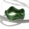 Wide Acrylic Cuff Bracelet with Irregular Geometric Design - Image 20