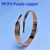 Vintage Cooper Feather Wing Cuff Bangle for Men Women Punk Style Wristlet Party Jewelry Gifts - Image 4
