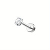 1PC Stainless Steel Cartilage Stud Earrings for Women Opal Flat Back Earring Studs Lip Bar Nose Ear Piercing Jewellery - Image 16