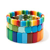 Colorful Acrylic Bead Bangle Set in Multiple Designs - Image 7