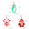 LED Earrings Glowing Light Up Earrings Santa Claus Reindeer Snowman Christmas Tree Dangle with Lights For Party Women - Image 6