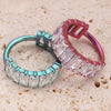 Square Cubic Zirconia Hinged Piercing Clicker for 16G Septum and Ear Styles - Image 15