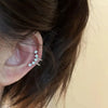 Geometric Cubic Zirconia Clip Earrings For Women Simple U-shaped Without Pierced Ears Jewelry - Image 4