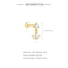 1PC Silver Tassel Chain Eight Pointed Stars Moon Earrings For Women Horse Eye Geometric Zircon Earring - Image 28