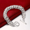 Silver Cute Buckle Side Chain Bracelet for Women Men Charm Party Gift Wedding Jewelry - Image 5