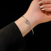 Jewelry Silver Blangles Simple Love Knot Slender Personality Opening Bracelets - Image 2