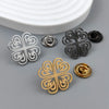 Stainless Steel Flower Metal Brooches Gold Silver Black Color Gold Plated Jewelry for Women - Image 1