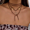 Vintage Red Velvet Bowknot Choker Necklace for Women Elegant Weave Knotted Bowknot Long Rope Layered Chain Y2K Sexy Jewelry Gift - Image 13
