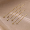 Dangle Earrings For Women Geometric Ball Long Tassel Chain Drop Silver Color Earring Minimalism Ear Line Kpop Jewelry - Image 2