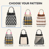 Geometric Mini Tote Bag Women Black Ivory Graphic Handbag Ring Handle Compact Daily Purse for Korean Style Outfits - Image 6