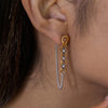 Mixed Color Long Tassel Earrings For Women Minimalist Gold Plated Stainless Steel Earrings Jewelry Gift - Image 3