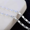 Gold Necklace 2MM 16/18/20/22/24/26/28/30 Inch Side Chain Necklace For Women Men Jewelry Silver Necklace - Image 2